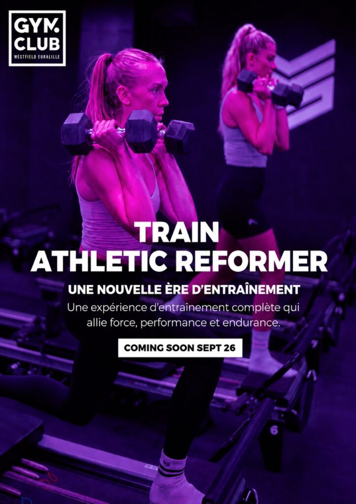 Cours Athletic Reformer avec dumbbells Nike Strength au Gym Club Westfield Euralille